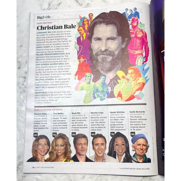 AARP Magazine December 2023 January 2024 Best Places Ringo Starr Patrick Stewart - Picture 9 of 9